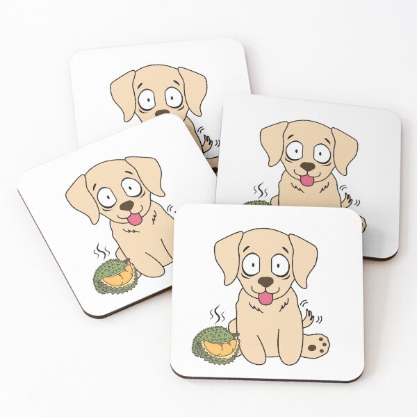 Item preview, Funny retriever smells a durian designed and sold by Pet Station.