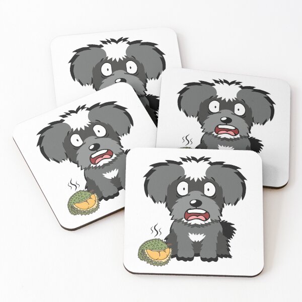 Item preview, Un Schnauzer gracioso huele un durian designed and sold by Pet Station.