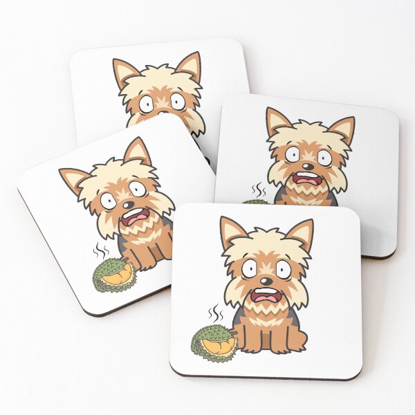 Item preview, Funny yorkshire terrier smells a durian designed and sold by Pet Station.