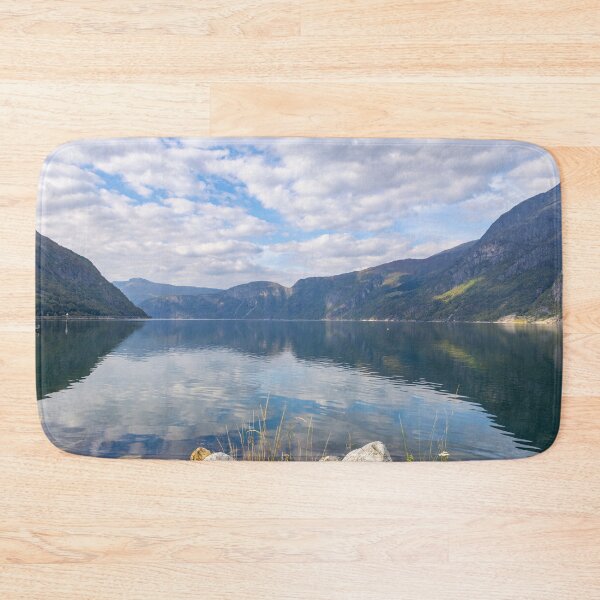 Item preview, Landscape of Eidfjord in Norway with Hardangervidda mountain range designed and sold by Martin Berry Photography.