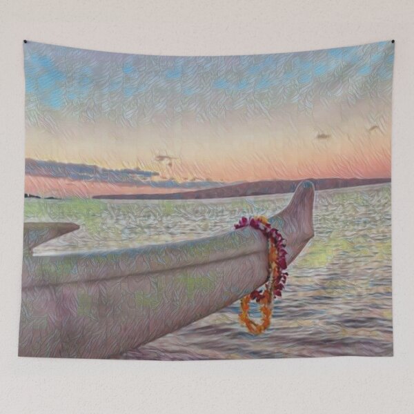 Item preview, Outrigger Lei Sunrise designed and sold by Scurvy Dawg Design.