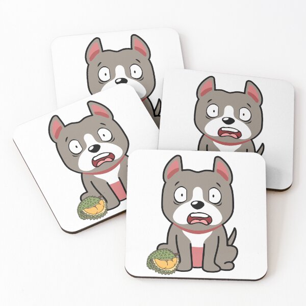Item preview, Un perro gris gracioso huele un durian designed and sold by Pet Station.