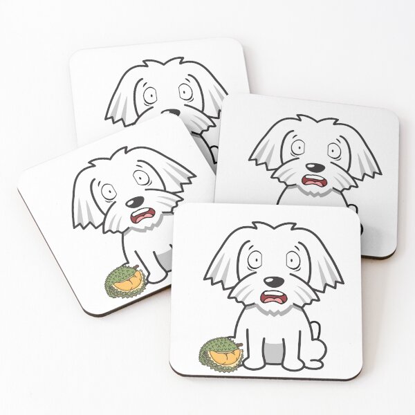 Item preview, Divertido perro blanco huele un durian designed and sold by Pet Station.