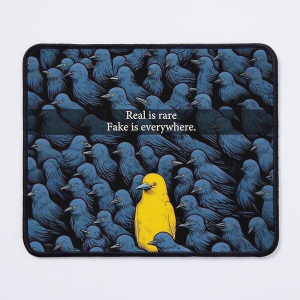 Item preview, Crows and 1 Canary Real is Rare Fake is Everywhere designed and sold by FreshPrince.