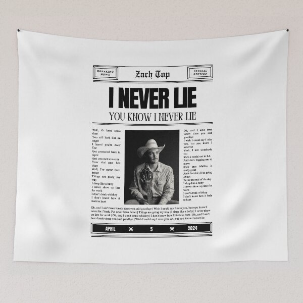 Item preview, Never Lie Newspaper designed and sold by VistaLand.