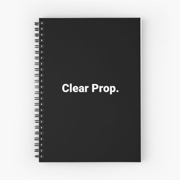Item preview, Clear Prop. designed and sold by Text-based T-Shirts and Gifts.