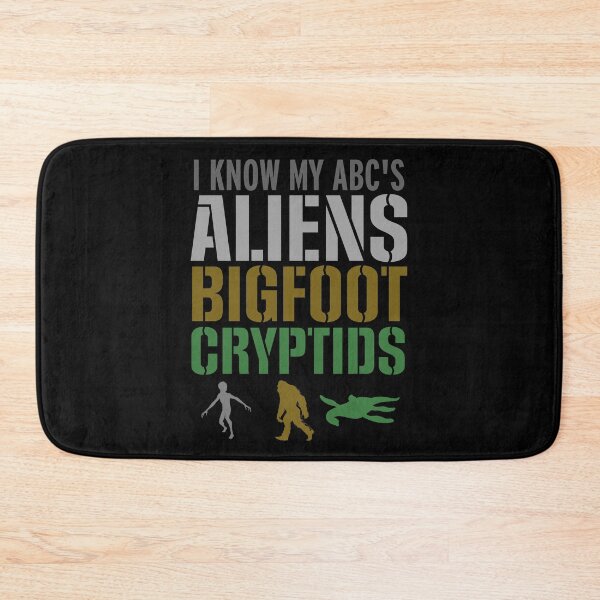 Item preview, I know my ABC's Aliens Bigfoot Cryptids designed and sold by thegoodwordsco.