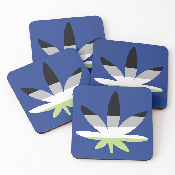 Item preview, Aromantic Pride weed Leaf – LGBTQ+ Weed Design designed and sold by Cannaxes Studio.