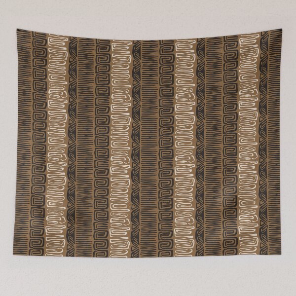 Item preview,  Brown And Black African Mud Cloth pattern designed and sold by Tamas Das.