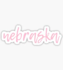 NEBRASKA • ROSE ROSA • SCHRIFT Sticker