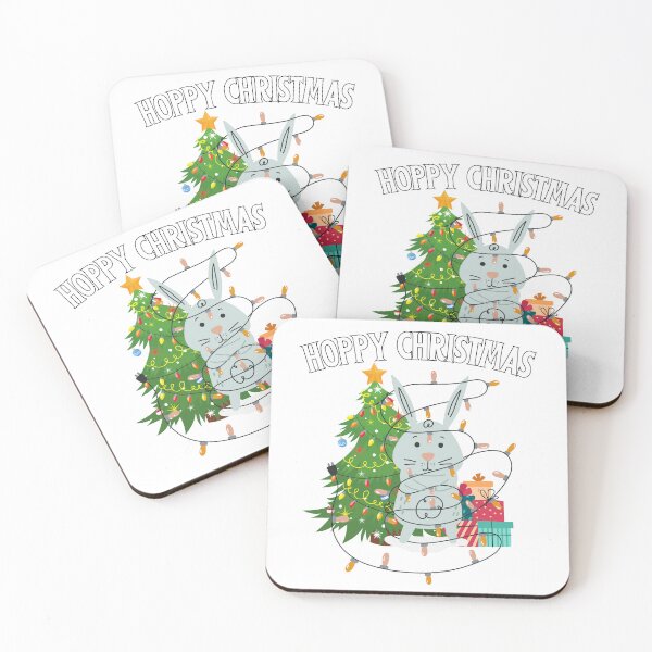 Item preview, Hoppy Christmas Funny Christmas Bunny  designed and sold by thebest-2studio.