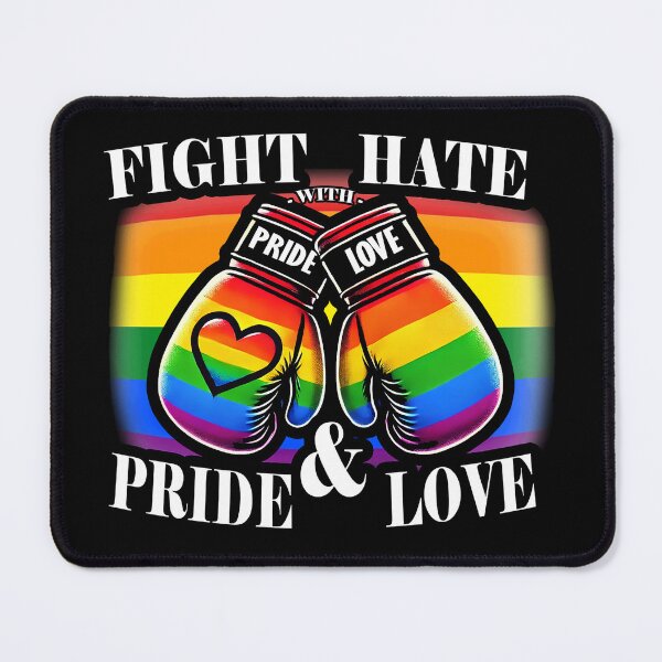 Item preview, Fight Hate with Pride & Love - Bold LGBTQ Boxing Gloves Design designed and sold by EqualityMerch.