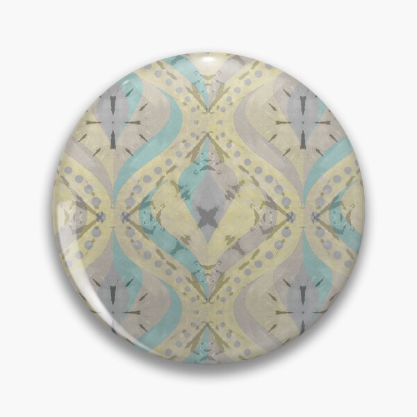 Item preview, Retro Swirl Mirage - Lemon Grey designed and sold by Carina Parry Studios.