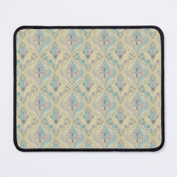 Item preview, Retro Swirl Mirage - Lemon Grey designed and sold by Carina Parry Studios.