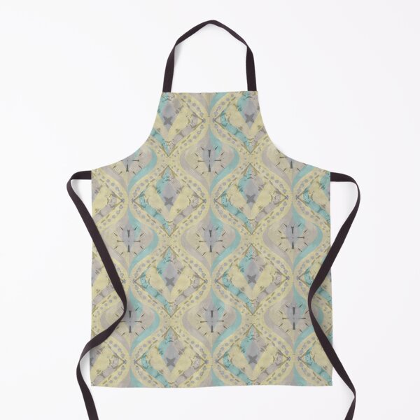 Item preview, Retro Swirl Mirage - Lemon Grey designed and sold by Carina Parry Studios.
