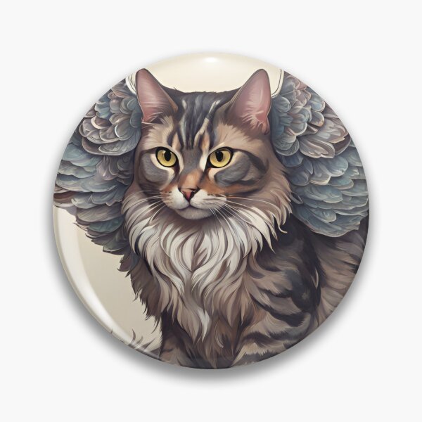 Item preview, Whimsical Cat with Owl Wings designed and sold by evercurious77.