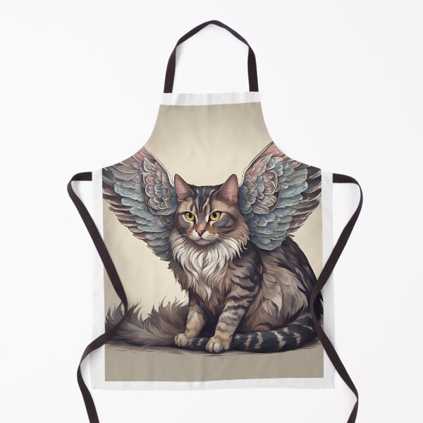Item preview, Whimsical Cat with Owl Wings designed and sold by evercurious77.