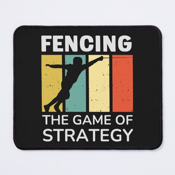 Item preview, Fencing The Game of Strategy Fencing Lovers Fencing Enthusiasts Distressed Vintage designed and sold by Anniko Art Studio.