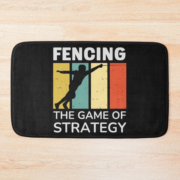 Item preview, Fencing The Game of Strategy Fencing Lovers Fencing Enthusiasts Distressed Vintage designed and sold by Anniko Art Studio.