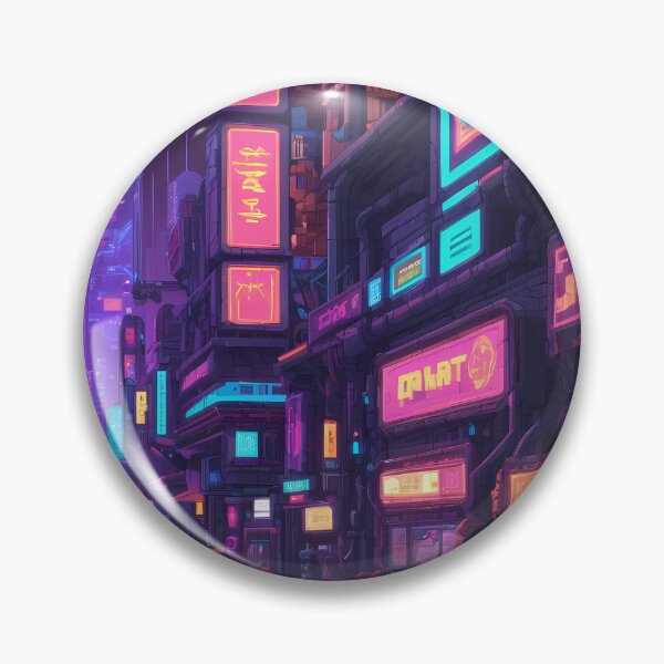 Item preview, Cyberpunk Pixel Art City Street designed and sold by papi1998.