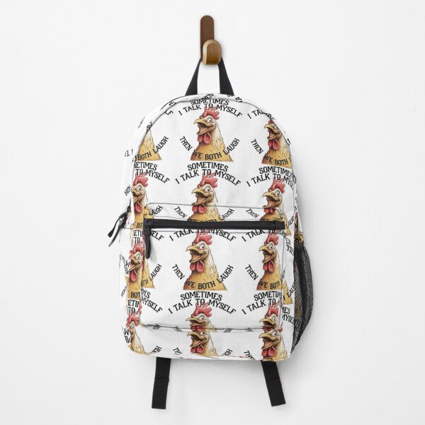 Item preview, Funny chicken, talk to myself, joke, funnyfits70, Humor, Funny, retro, vintages, funny quotes, animal humor, designed and sold by FunnyFits70.