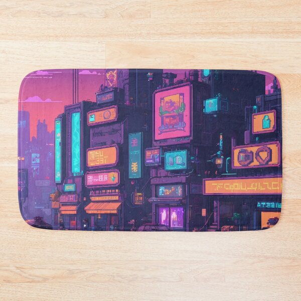 Item preview, Cyberpunk Pixel Art City Street designed and sold by papi1998.