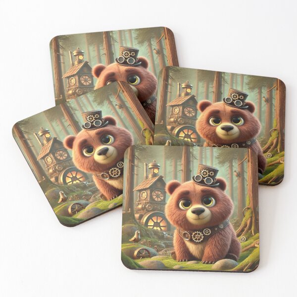 Item preview, Steampunk Kodiak Bear designed and sold by Sillytoe.