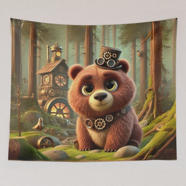 Item preview, Steampunk Kodiak Bear designed and sold by Sillytoe.