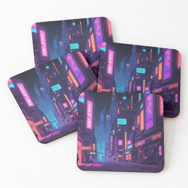Item preview, Cyberpunk Pixel Art City Street designed and sold by papi1998.