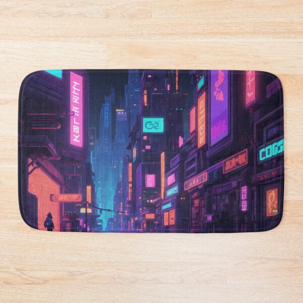 Item preview, Cyberpunk Pixel Art City Street designed and sold by papi1998.