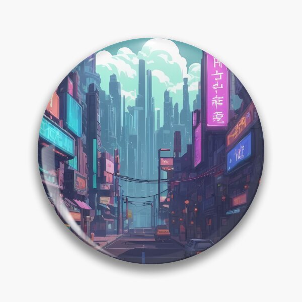 Item preview, Cyberpunk Pixel Art City Street designed and sold by papi1998.