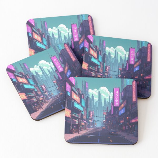 Item preview, Cyberpunk Pixel Art City Street designed and sold by papi1998.