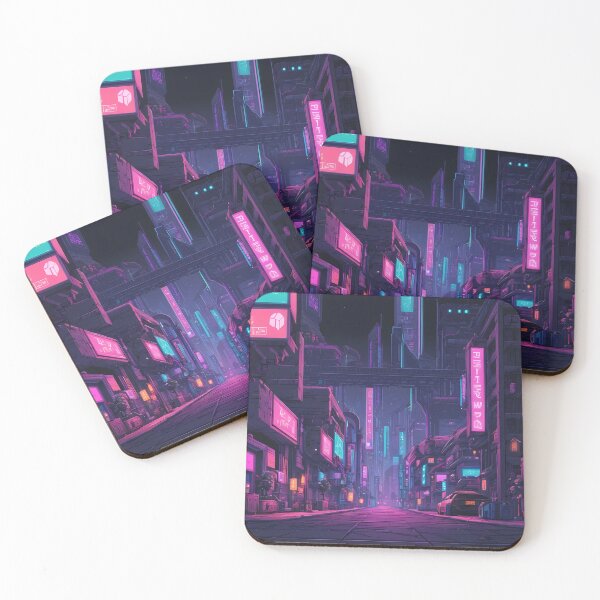 Item preview, Cyberpunk Pixel Art City Street designed and sold by papi1998.