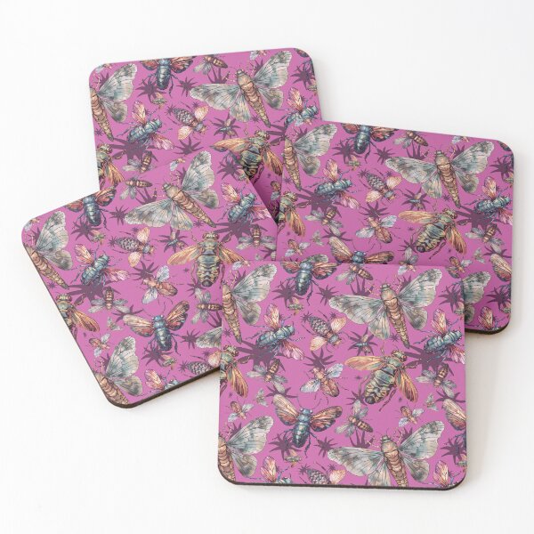 Item preview, Cicada pattern Insect Enthusiasts entomology violet designed and sold by AlchemyColor.