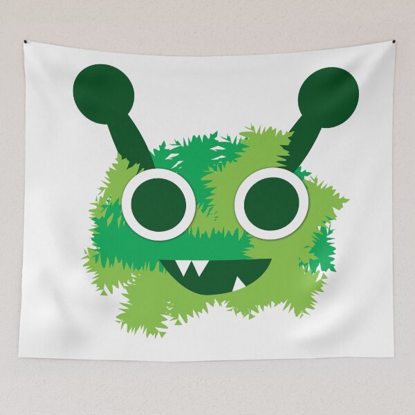 Item preview, Funky Monster Vibes – Rugged Green Face designed and sold by saan-creatives.