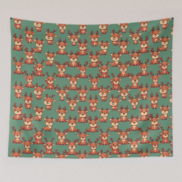 Item preview, Cute Deer Stocking filler stickers designed and sold by BlackCoralArt.