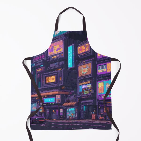 Item preview, Cyberpunk Pixel Art City Street designed and sold by papi1998.