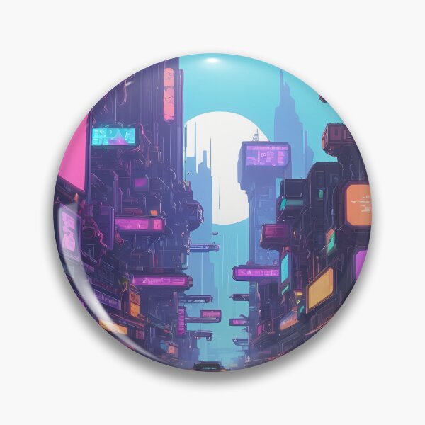 Item preview, Cyberpunk Pixel Art City Street designed and sold by papi1998.