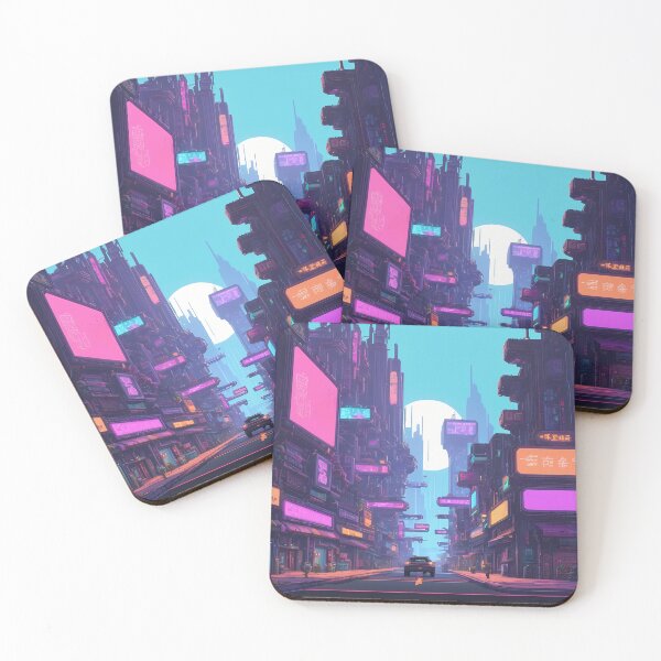 Item preview, Cyberpunk Pixel Art City Street designed and sold by papi1998.