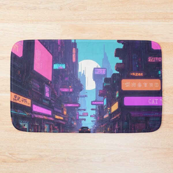 Item preview, Cyberpunk Pixel Art City Street designed and sold by papi1998.
