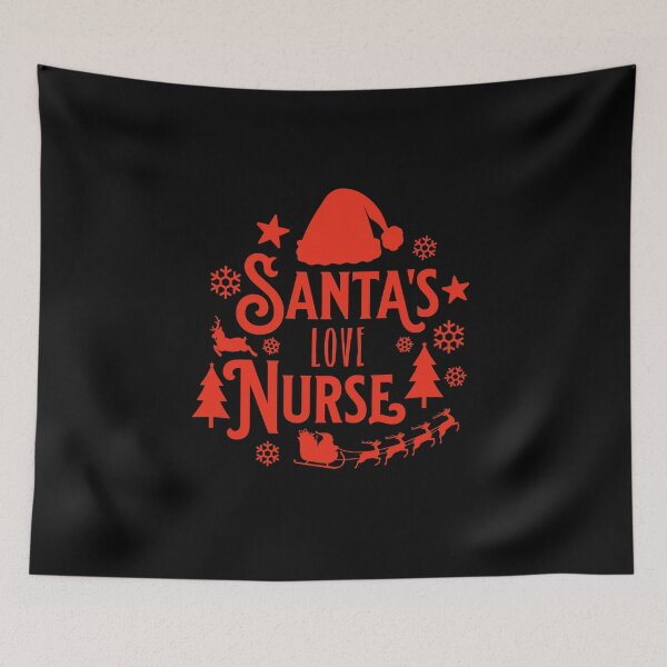 Item preview, Santa's Love Nurse , Merry Christmas Love Nuse. designed and sold by No11DigitalArt.
