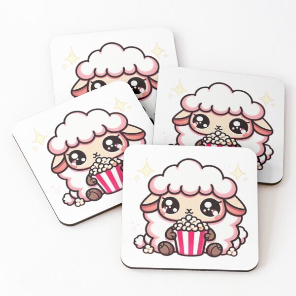 Item preview, sheep eating popcorn designed and sold by Eternalski.