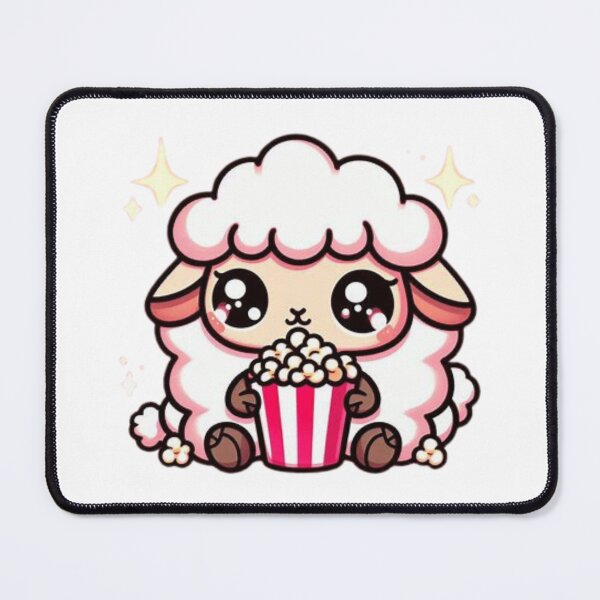 Item preview, sheep eating popcorn designed and sold by Eternalski.
