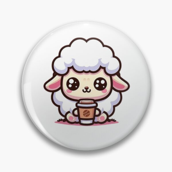 Item preview, sheep with coffee designed and sold by Eternalski.