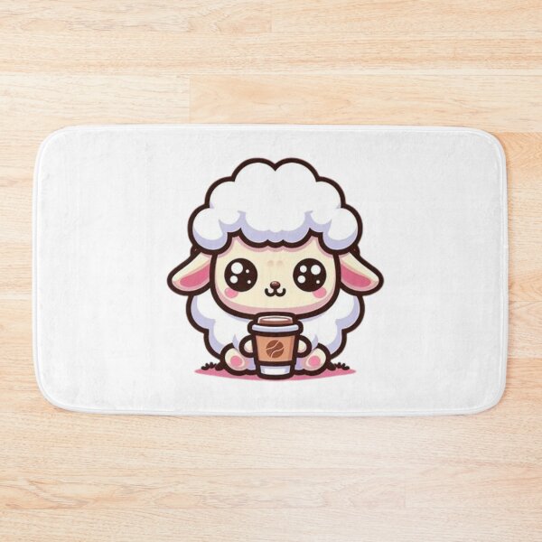Item preview, sheep with coffee designed and sold by Eternalski.