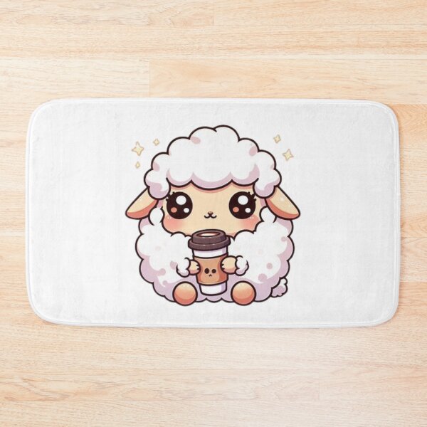Item preview, sheep with coffee designed and sold by Eternalski.