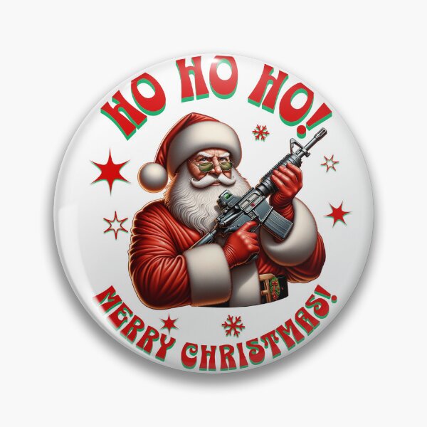 Item preview, ¡Ho, ho, ho! ¡Feliz navidad! Papá Noel y AR15 designed and sold by InkdGraphix.