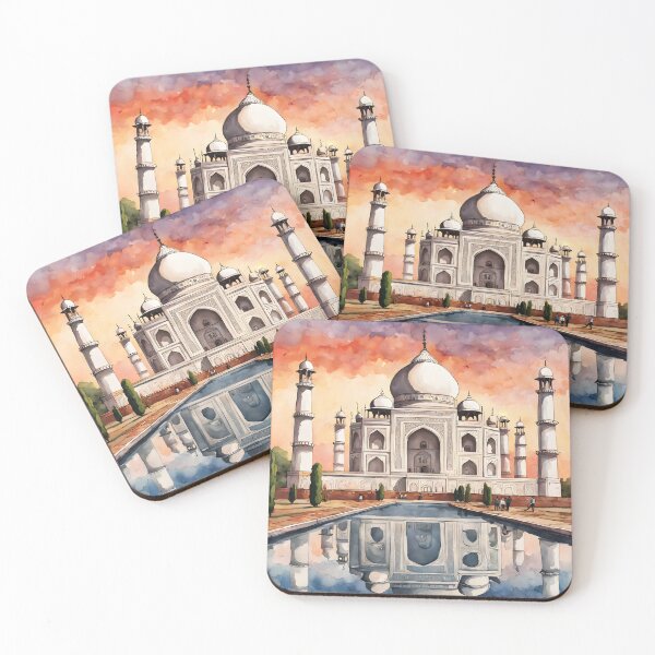 Item preview, Taj Mahal: Watercolor Sunset in Agra, India designed and sold by LSVart.