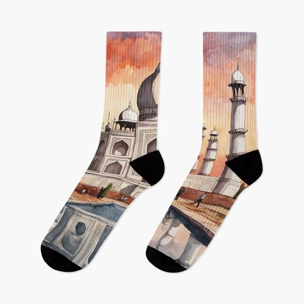 Item preview, Taj Mahal: Watercolor Sunset in Agra, India designed and sold by LSVart.