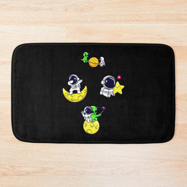 Item preview, Cute Kawaii Spaceman and Alien in Space designed and sold by Black11Flamingo.